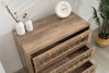 Modern 3-Drawer Chest of Drawers - Brown