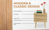 Modern 2- Draw Bedside Table - Light Brown