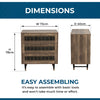 Modern 3-Drawer Chest of Drawers - Brown