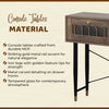 Modern Console Table with 2 Drawers - Brown