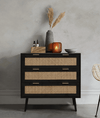 Modern 3-Drawer Chest of Drawers - Brown