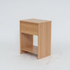 Compact Bedside Table with Drawer - Solid Wood Bedside Cabinet with Shelf (40x29.5x55 cm)