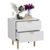 white bedside table - night stand
