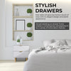 bedside table set of 2 for bedroom