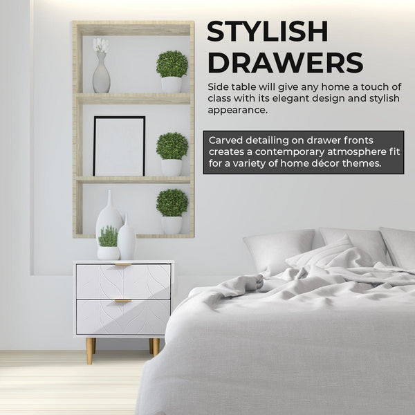bedside table set of 2 for bedroom